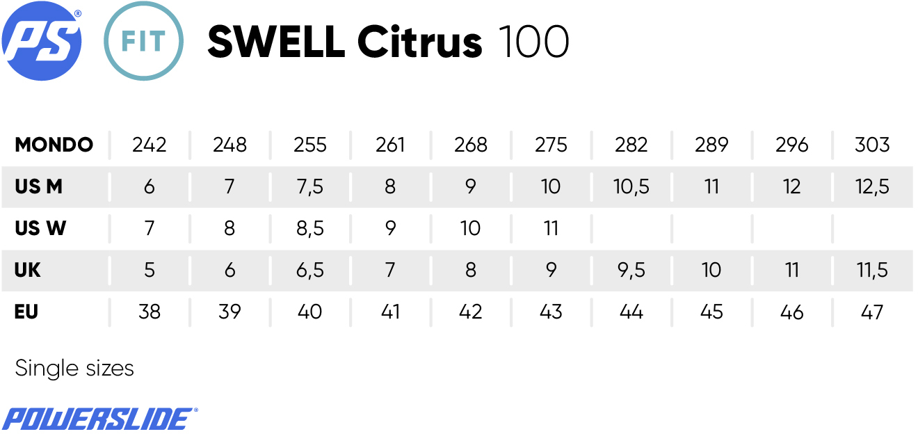 Powerslide Swell Citrus 100 Inline Skates