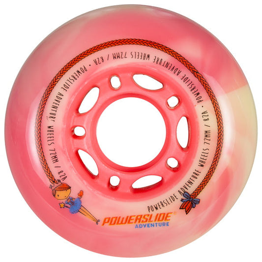Powerslide Princess Girls 72mm 82a  4 Pack