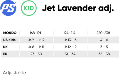 PS Jet Lavender Adjustable JR. Inline Skates