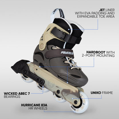 PS Jet Brown Adjustable Inline Skates