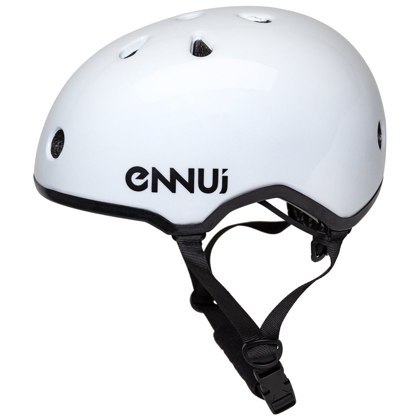 Ennui Elite White Helmet (includes removable peak) Size 54-59 only