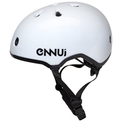 Ennui Elite White Helmet (includes removable peak) Size 54-59 only