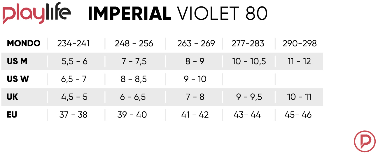 Playlife Imperial 80 Violet Inline Skates