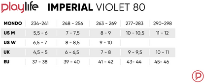 Playlife Imperial 80 Violet Inline Skates
